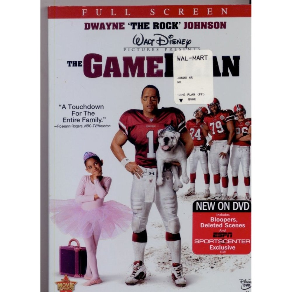 DWAYNE "THE ROCK" JOHNSON in GAMEPLAN (GAME PLAN) on DVD "Charm and Heart!"